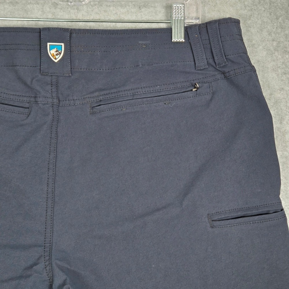 Kuhl Men 38x32 Resistor Chino Pants Dark Blue Articulated Fit Zip Pockets